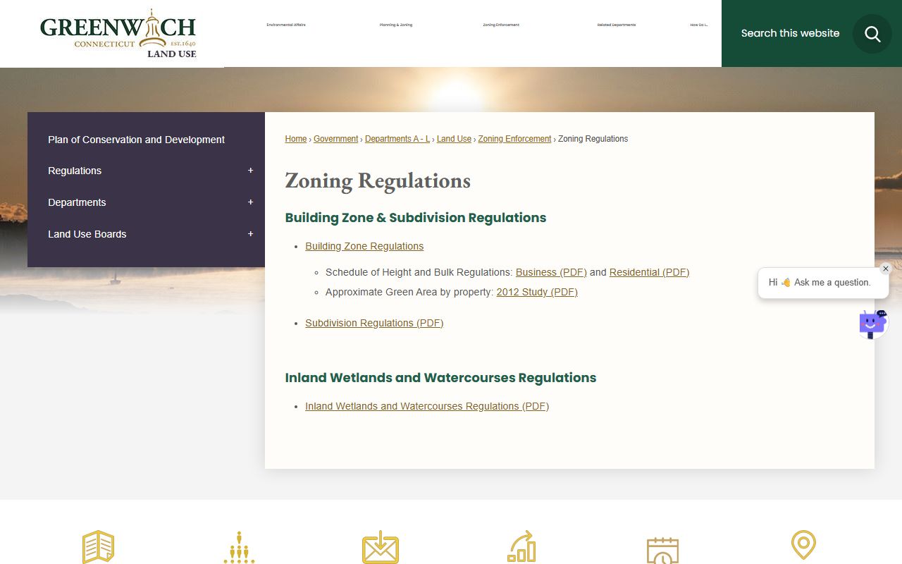 Greenwich Police Department building and services